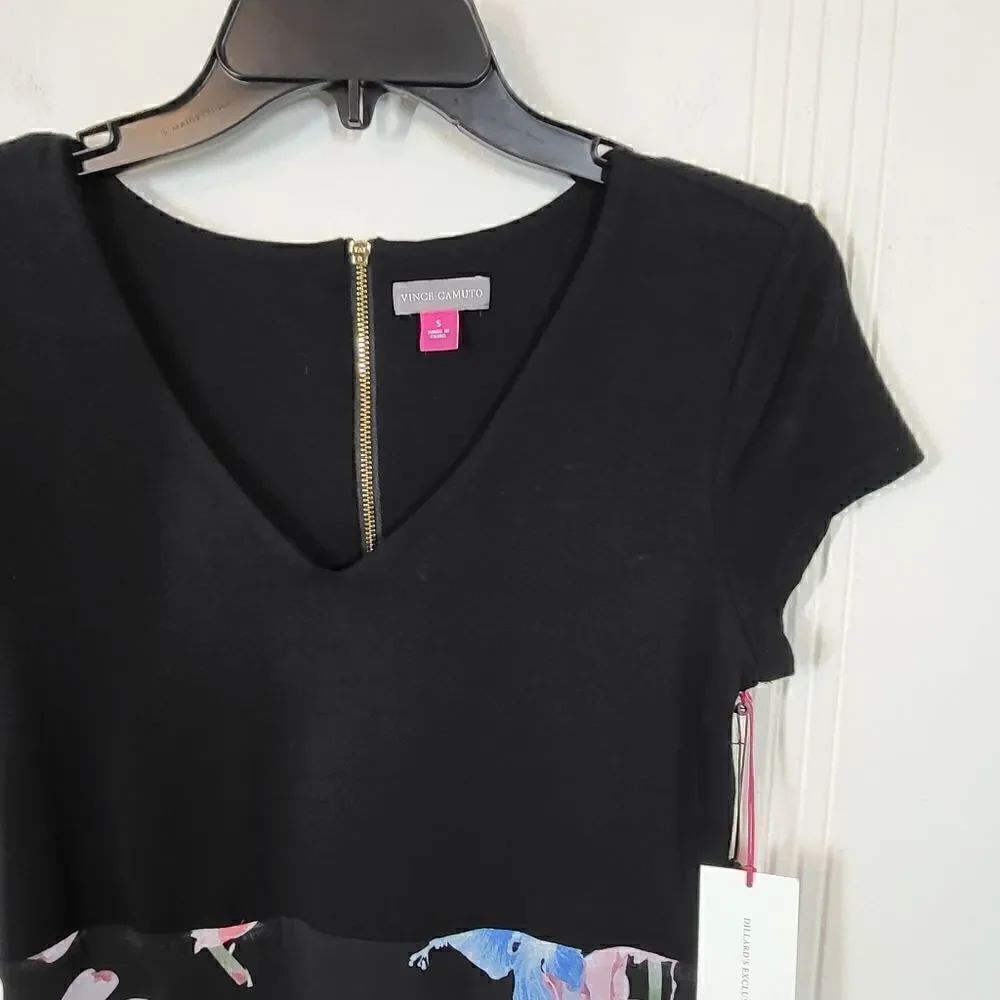 Vince Camuto Black Floral Dress - Picture 7 of 9